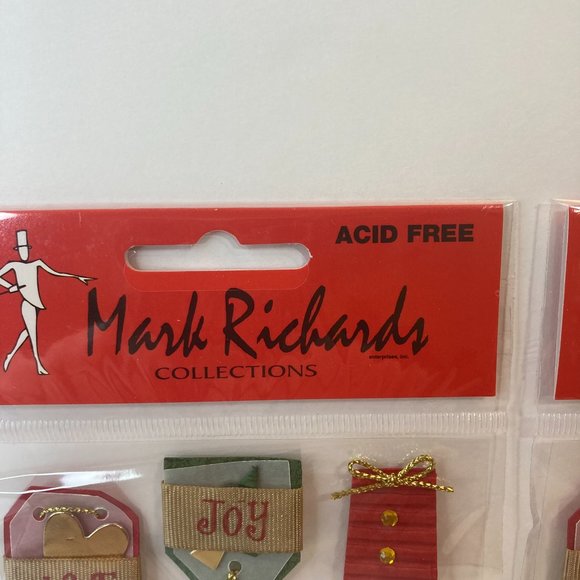 Scrapbook Embellishments Stickers Merry Christmas Gifts Tags Paper Crafts Cards - Picture 3 of 16